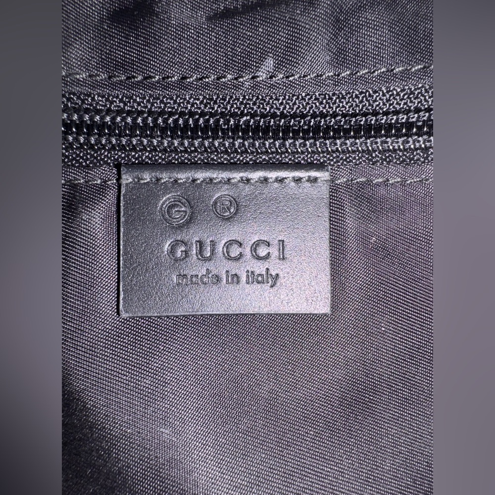 GUC Authentic Gucci Techno Canvas Web Messenger Bag Women Black Crossbody Bags - Picture 8 of 10
